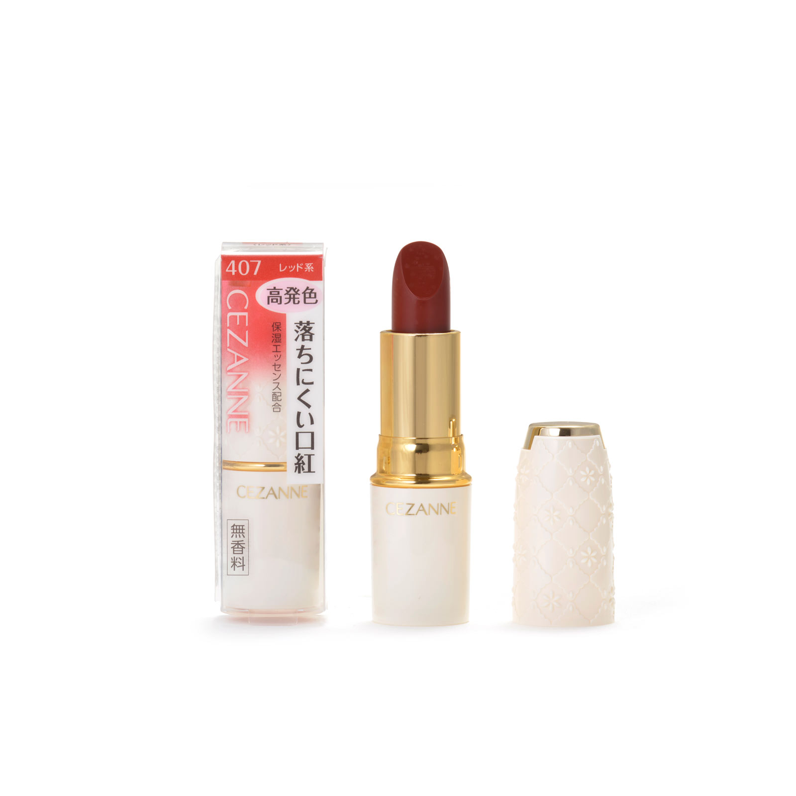 セザンヌ ラスティングリップカラーＮ ４０７ レッド系 ＿ セザンヌ化粧品