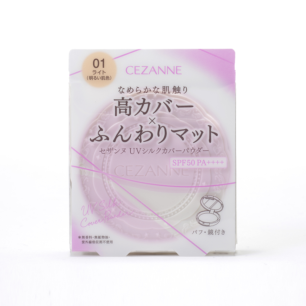 セザンヌ ＵＶシルクカバーパウダー ０１ ライト １０ｇ セザンヌ化粧品