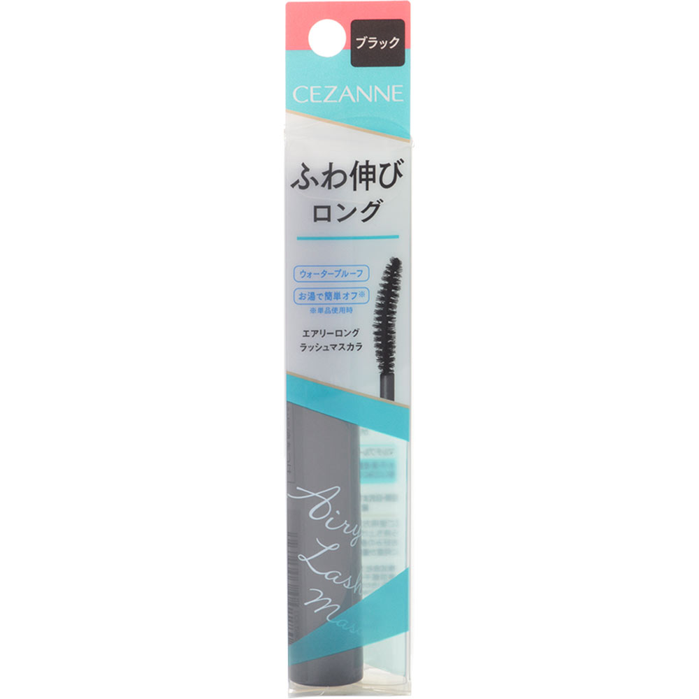 セザンヌ エアリーロングラッシュマスカラ ブラック ＿ セザンヌ化粧品
