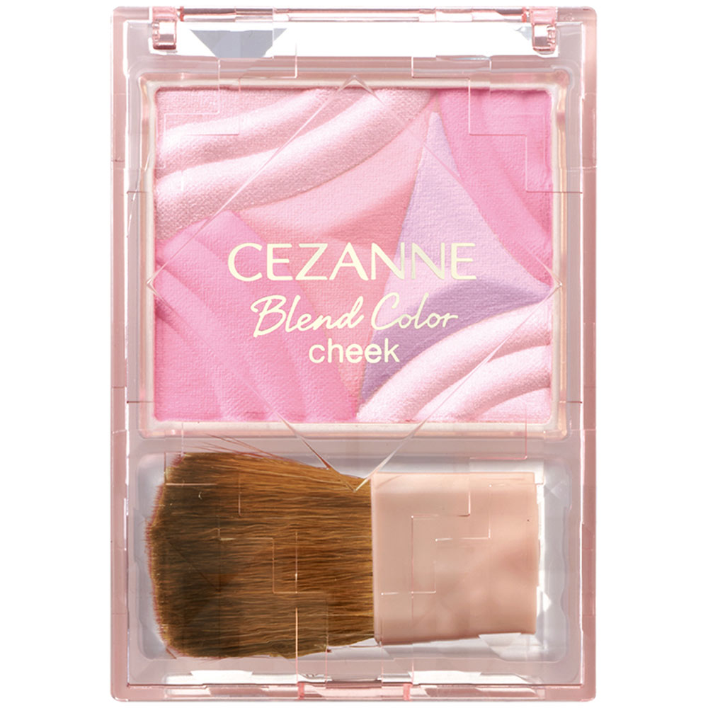 ブレンドカラーチーク 02 ムードピンク ＿ セザンヌ化粧品