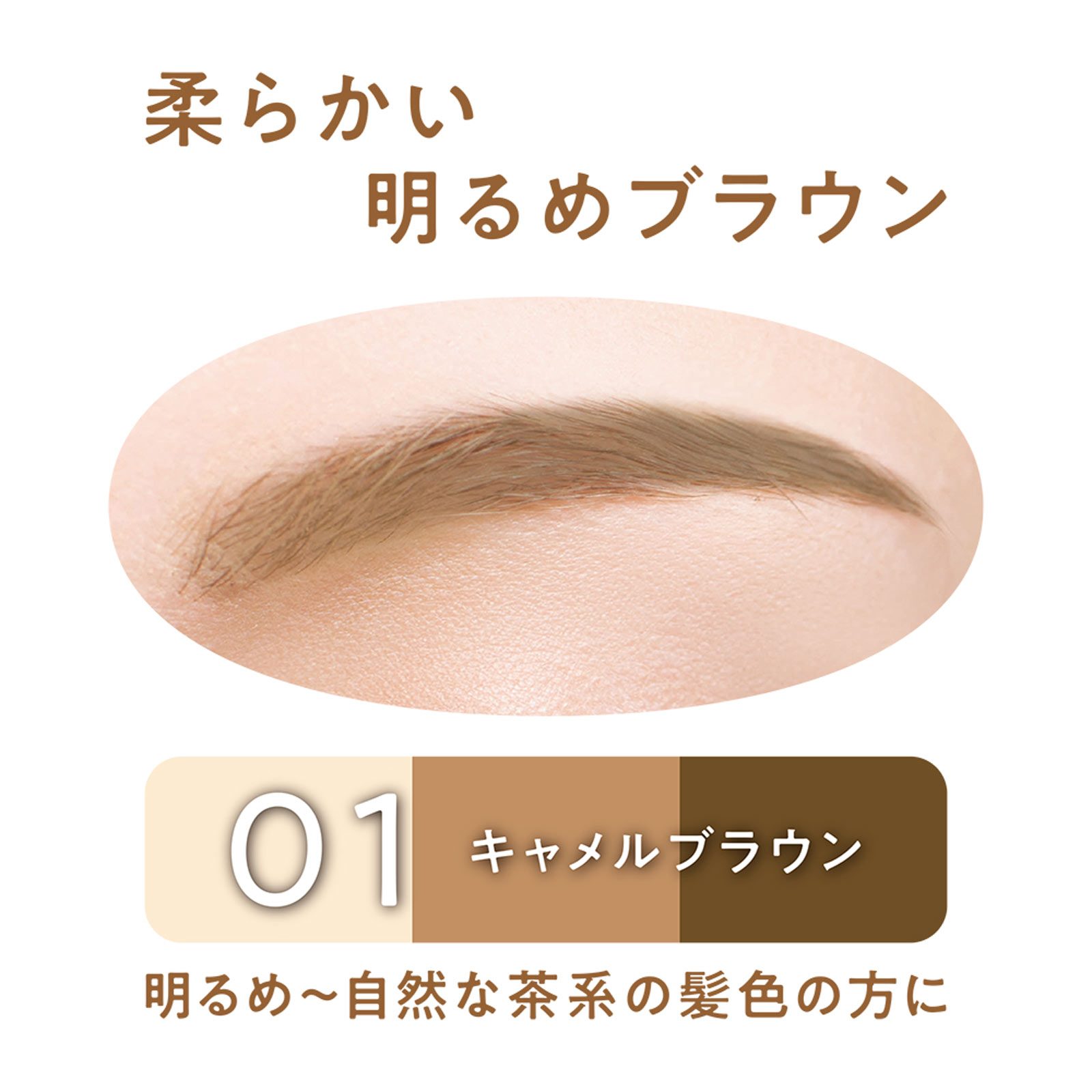セザンヌ アイブロウ＆シェードパウダー 01 キャメルブラウン ＿ セザンヌ化粧品