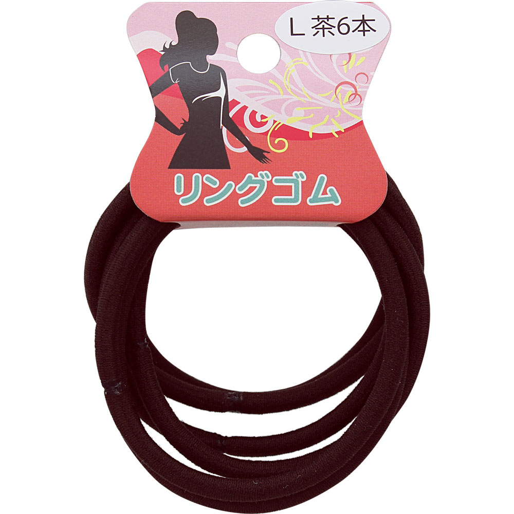リングゴム ｉ４７２　Ｌ茶　６Ｐ ヒーロー