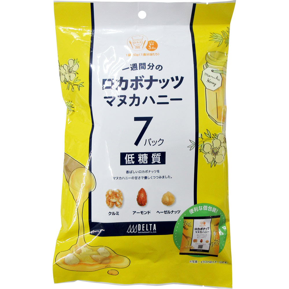 一週間分のロカボナッツ マヌカハニー 7P デルタインターナショナル