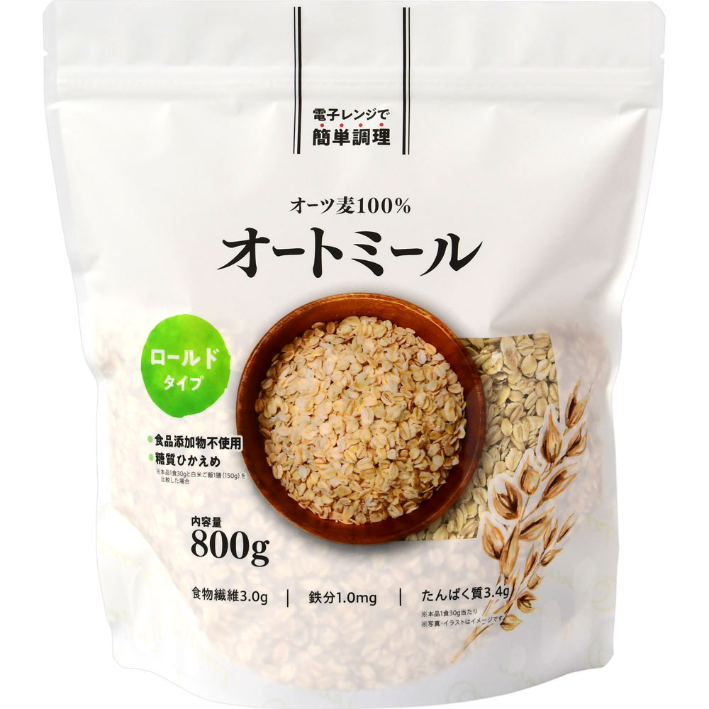 新登場】味源 オートミール 500g（単品） ロールドオーツ オーツ