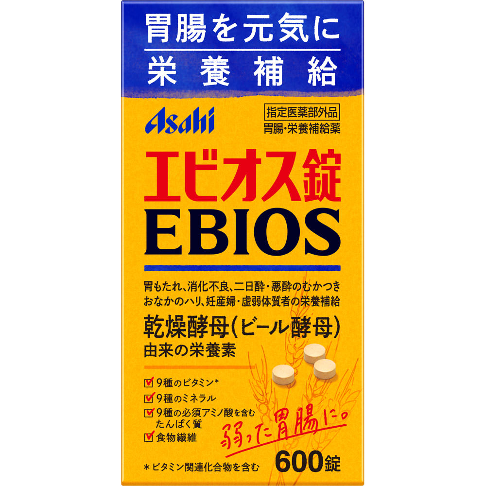 エビオス錠 ６００錠 アサヒグループ食品株式会社 (指定医薬部外品)