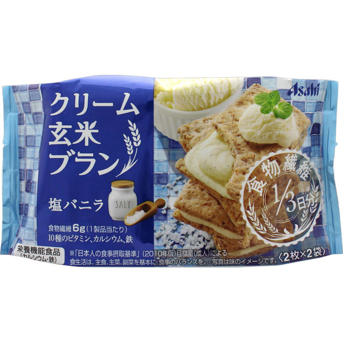バランスアップ クリーム玄米ブラン 塩バニラ ２枚Ｘ２袋 アサヒグループ食品株式会社