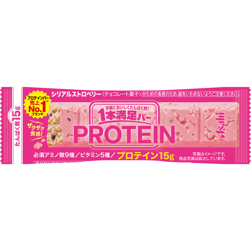 １本満足バー プロテイン ストロベリー ３９ｇ アサヒグループ食品株式会社