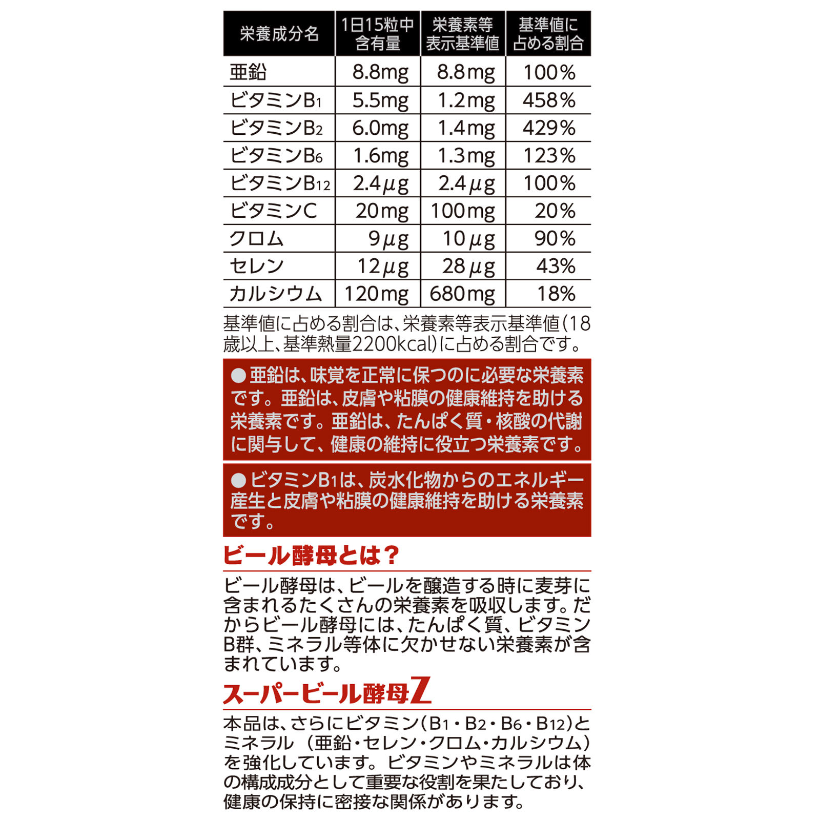 スーパービール酵母Z ６６０粒 アサヒグループ食品株式会社