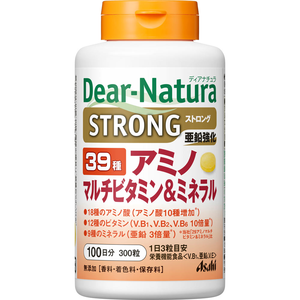 Dear－Natura ストロング39 アミノ マルチビタミン＆ミネラル ３００粒（１００日分） アサヒグループ食品株式会社