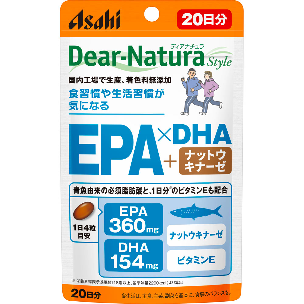 Dear－Natura Style EPA×DHA・ナットウキナーゼ ８０粒 アサヒグループ食品株式会社