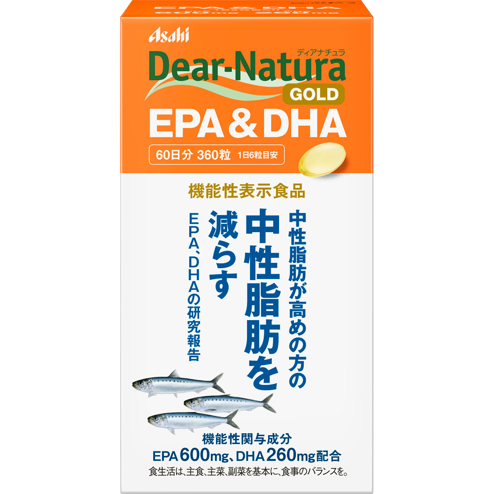Ｄｅａｒ－Ｎａｔｕｒａ ＧＯＬＤ ＥＰＡ＆ＤＨＡ ３６０粒 アサヒグループ食品株式会社