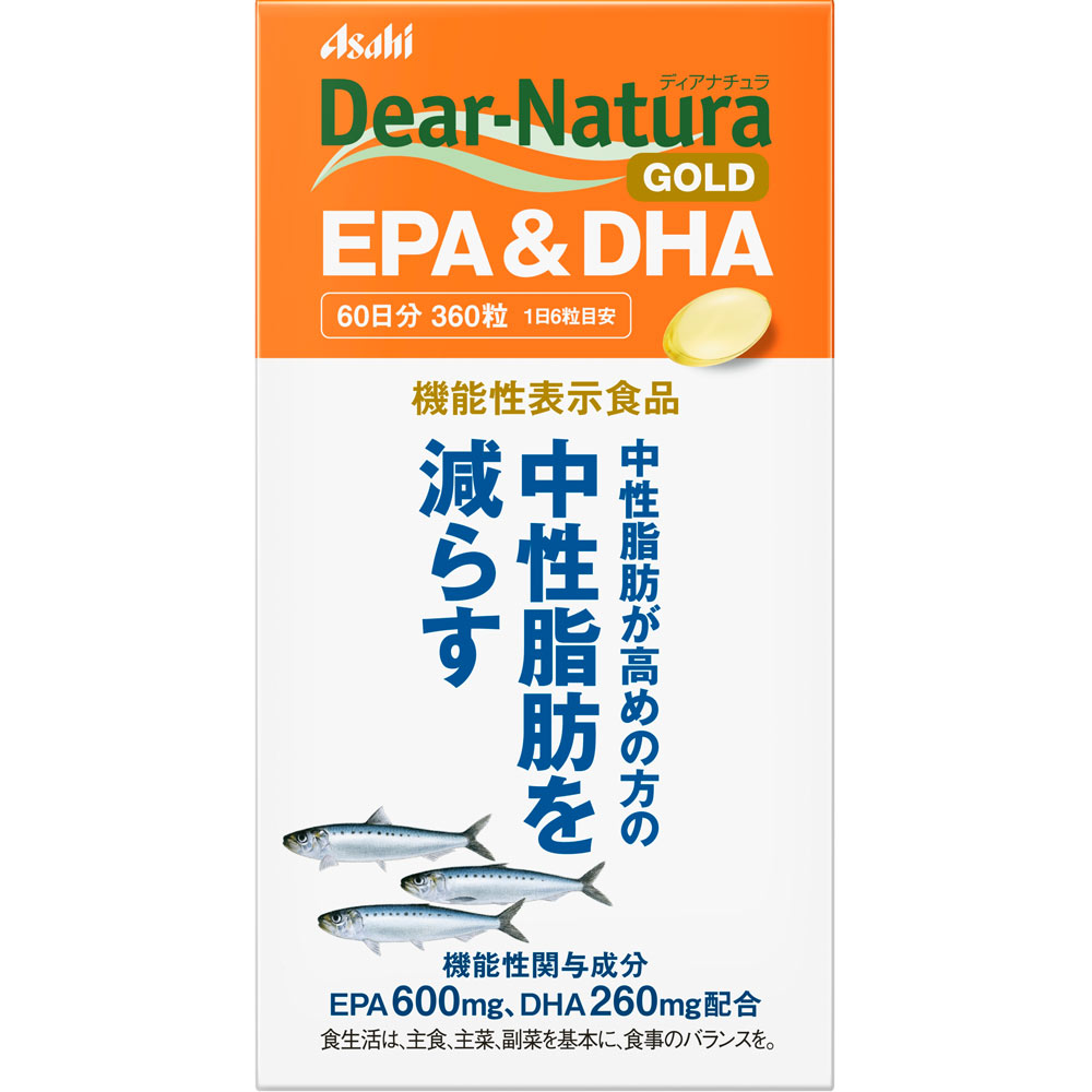 Ｄｅａｒ－Ｎａｔｕｒａ ＧＯＬＤ ＥＰＡ＆ＤＨＡ ３６０粒 アサヒグループ食品株式会社