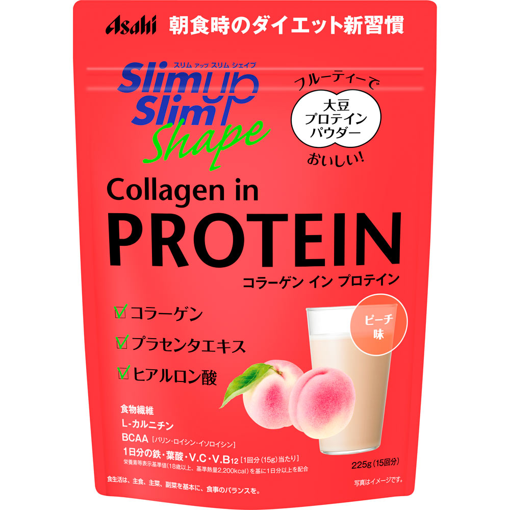 スリムアップスリム シェイプコラーゲンインプロテイン ２２５ｇ（１５回分） アサヒグループ食品株式会社