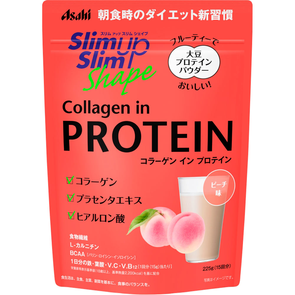 スリムアップスリム シェイプコラーゲンインプロテイン ２２５ｇ（１５回分） アサヒグループ食品株式会社