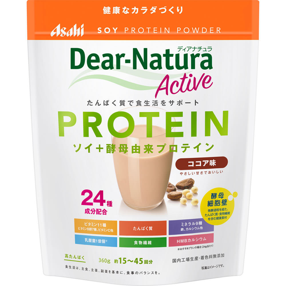 ディアナチュラアクティブソイプロテイン ココア味 ３６０ｇ アサヒグループ食品株式会社
