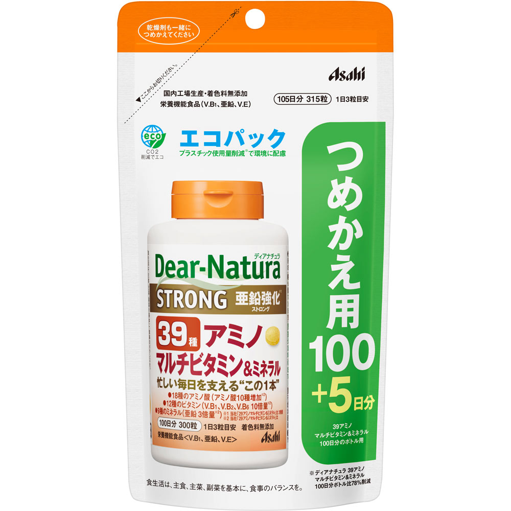 ディアナチュラ　ストロング３９アミノマルチ ３１５粒（１０５日分） アサヒグループ食品株式会社