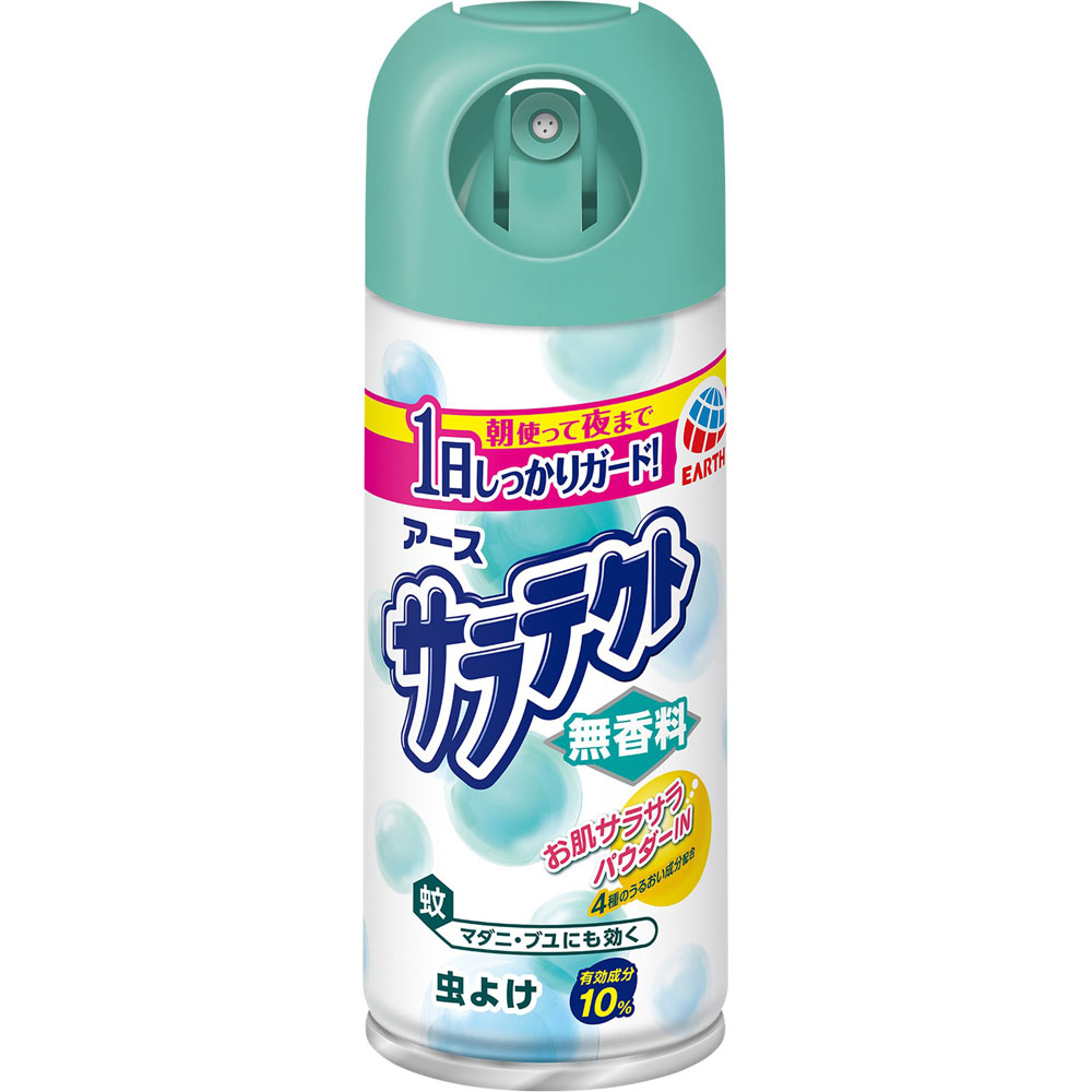 サラテクト 無香料 蚊 虫除け スプレー アウトドア キャンプ 公園 おでかけの 害虫 対策 １００ｍｌ アース製薬 (医薬部外品)