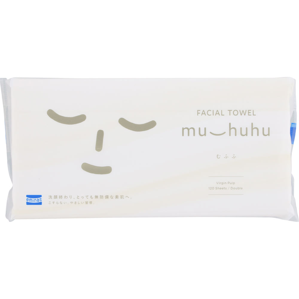 ｅｍｉｎａｓ フェイシャルタオルｍｕ ｈｕｈｕ （むふふ） １２０組 丸住製紙