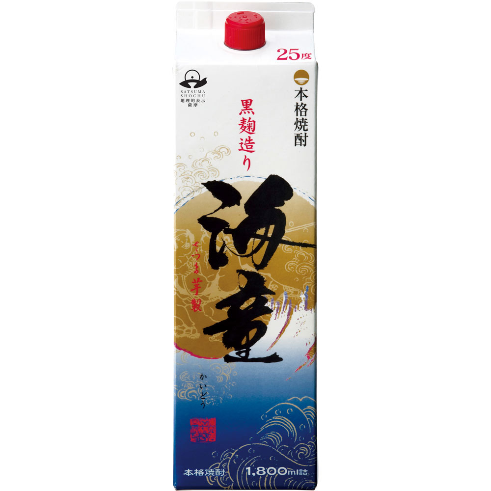 濱田酒造　２５°海童パック １８００ｍｌ 濱田酒造