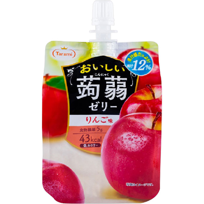 たらみ おいしい蒟蒻ゼリー りんご味 １５０ｇ たらみ