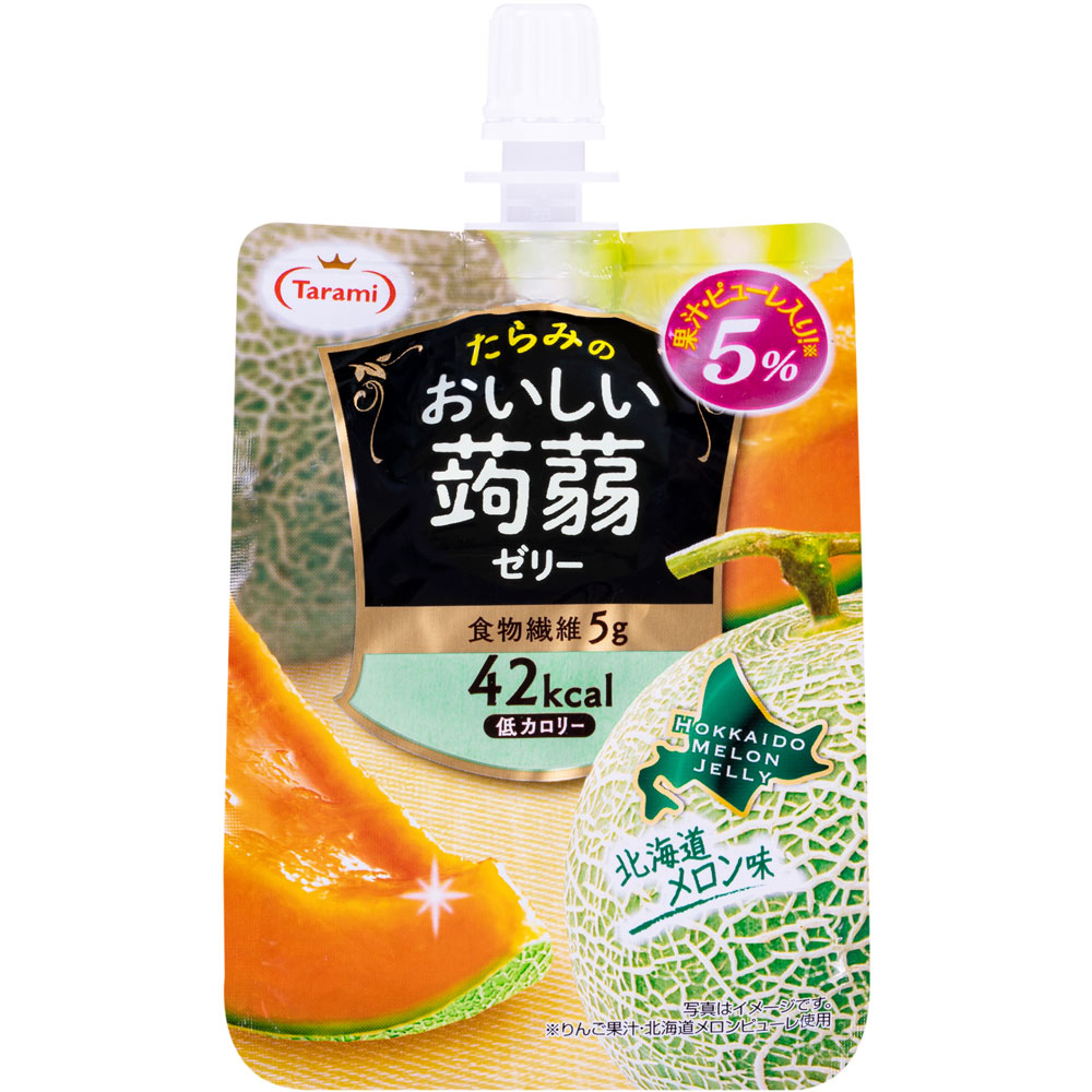 おいしい蒟蒻ゼリー北海道メロン味 １５０ｇ たらみ