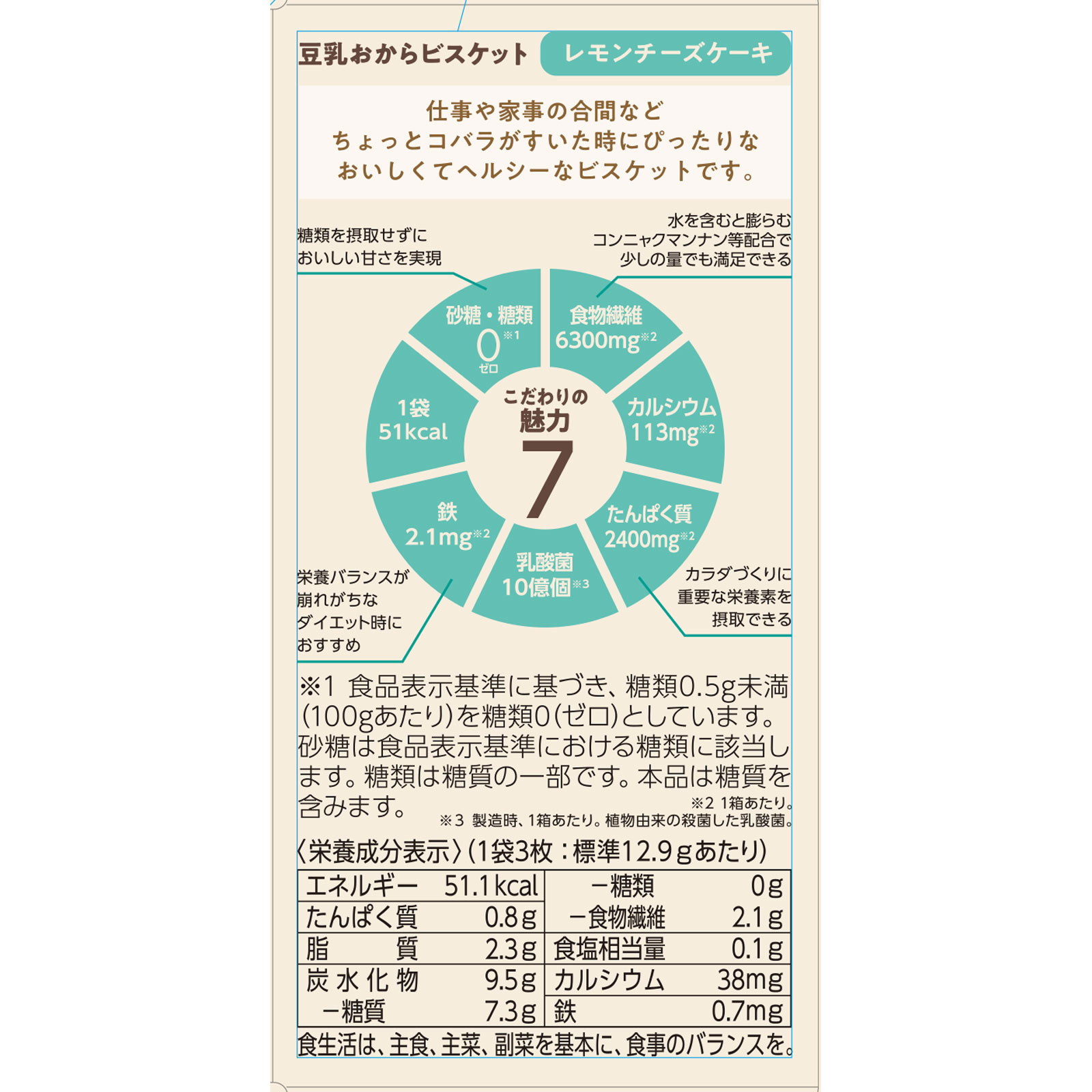 ナリス　ぐーぴたっビスケットレモンチーズケーキ ３枚×３袋 ナリス化粧品