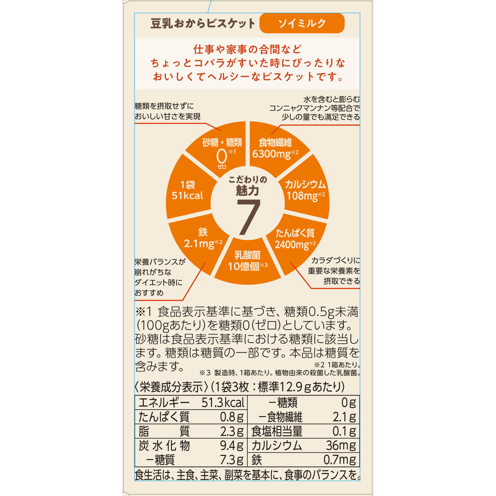 ナリス ぐーぴたっビスケットソイミルク 3枚×3袋 ナリス化粧品