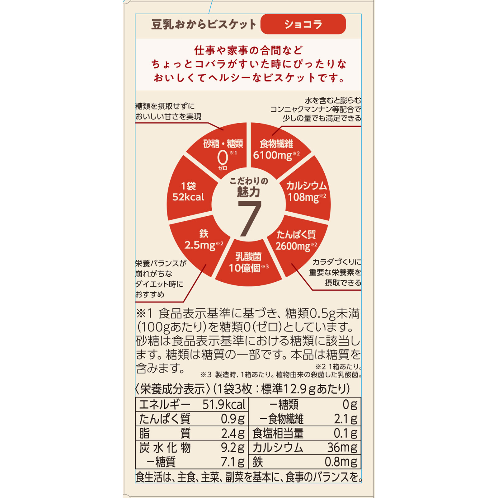 ナリス　ぐーぴたっビスケットショコラ ３枚×３袋 ナリス化粧品