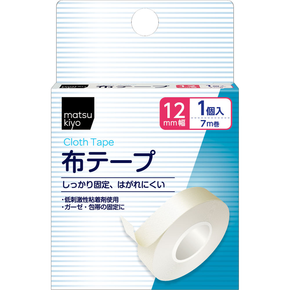 matsukiyo 布テープ １２ｍｍ幅×７ｍ巻 １個