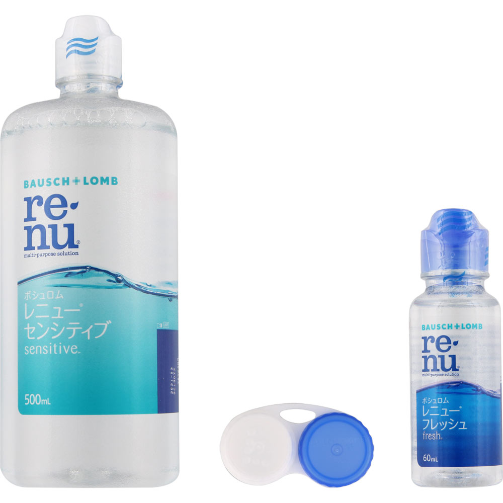 ボシュロム・ジャパン レニュー センシティブ ボトル ５００Ｘ２Ｐ＋Ｆ６０ＭＬ (医薬部外品)