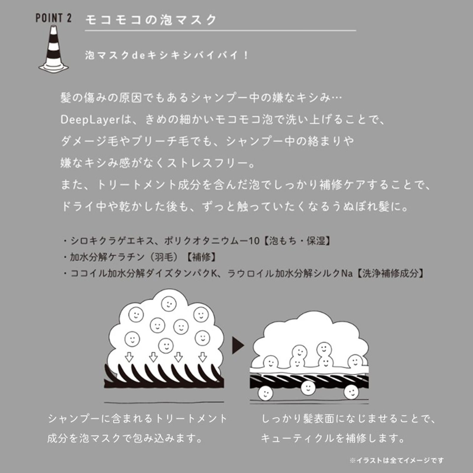 ディープレイヤー シャンプー ExS 本体さらさら【Deep Layer