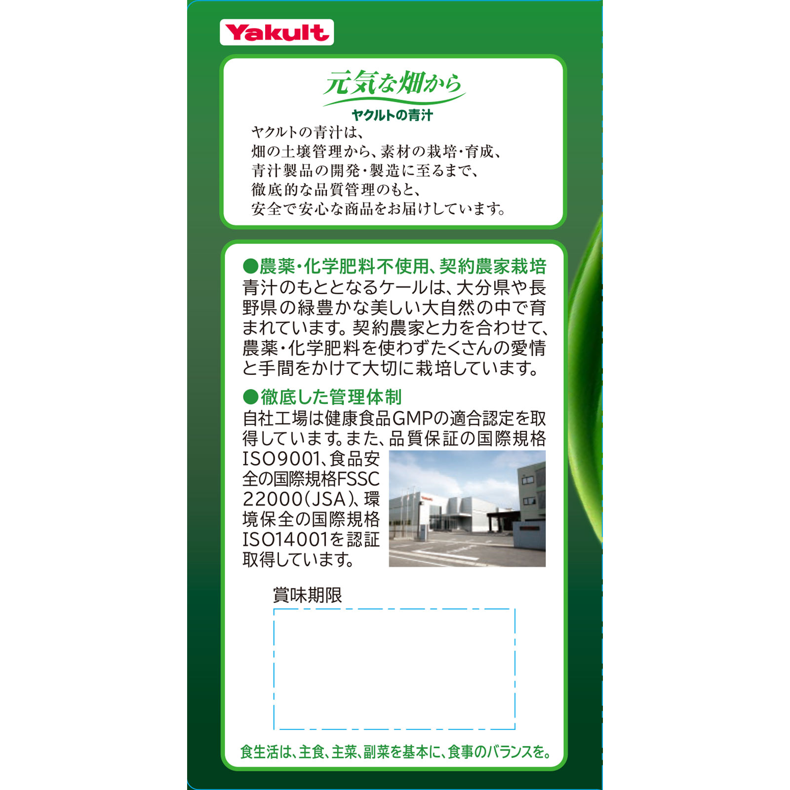 国産ケール青汁 ３０包 ヤクルトヘルスフーズ
