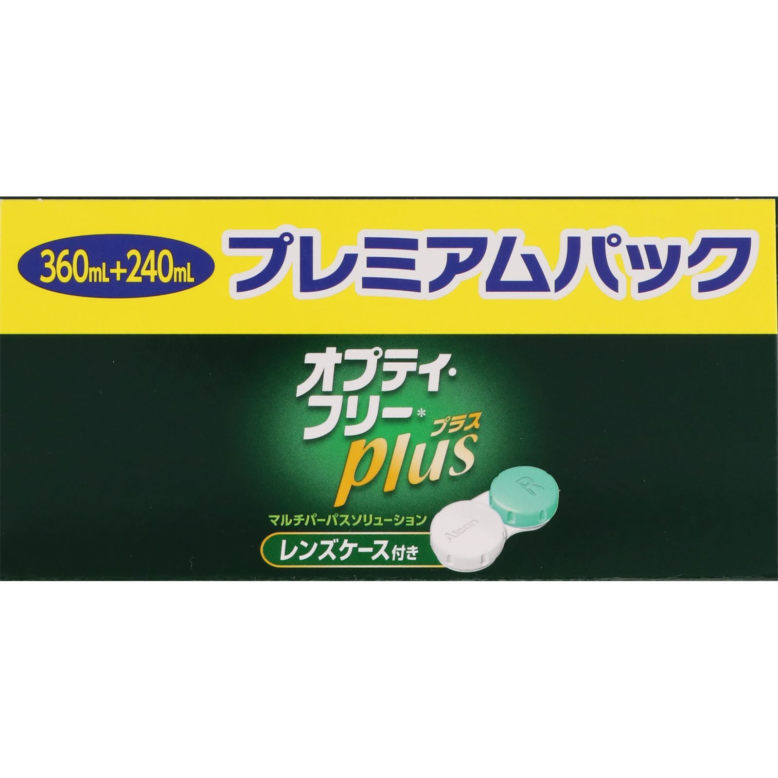 MK オプティ・フリー プラス プレミアムパック 360+240ml 日本アルコン (医薬部外品)
