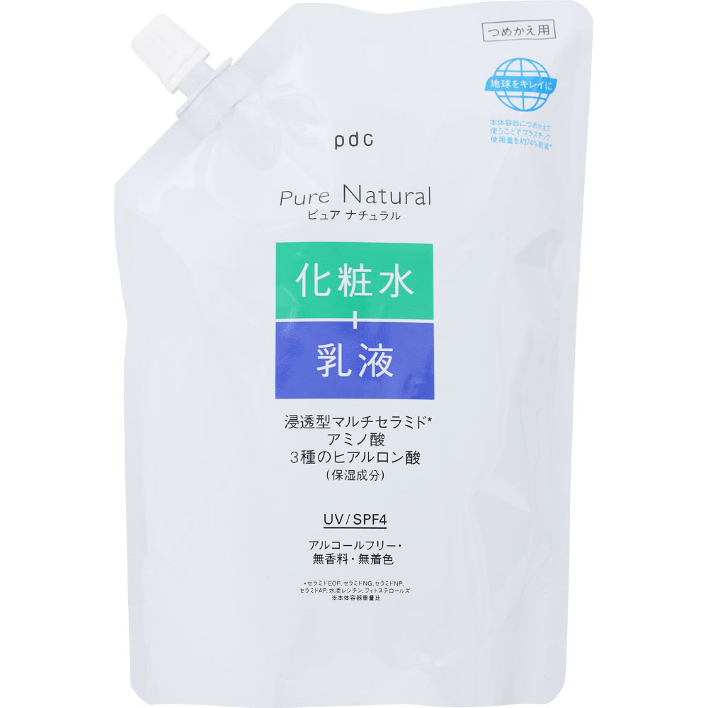 ピュアナチュラル エッセンスローションＵＶ 大容量 （つめかえ用） ３９０ｍｌ ｐｄｃ