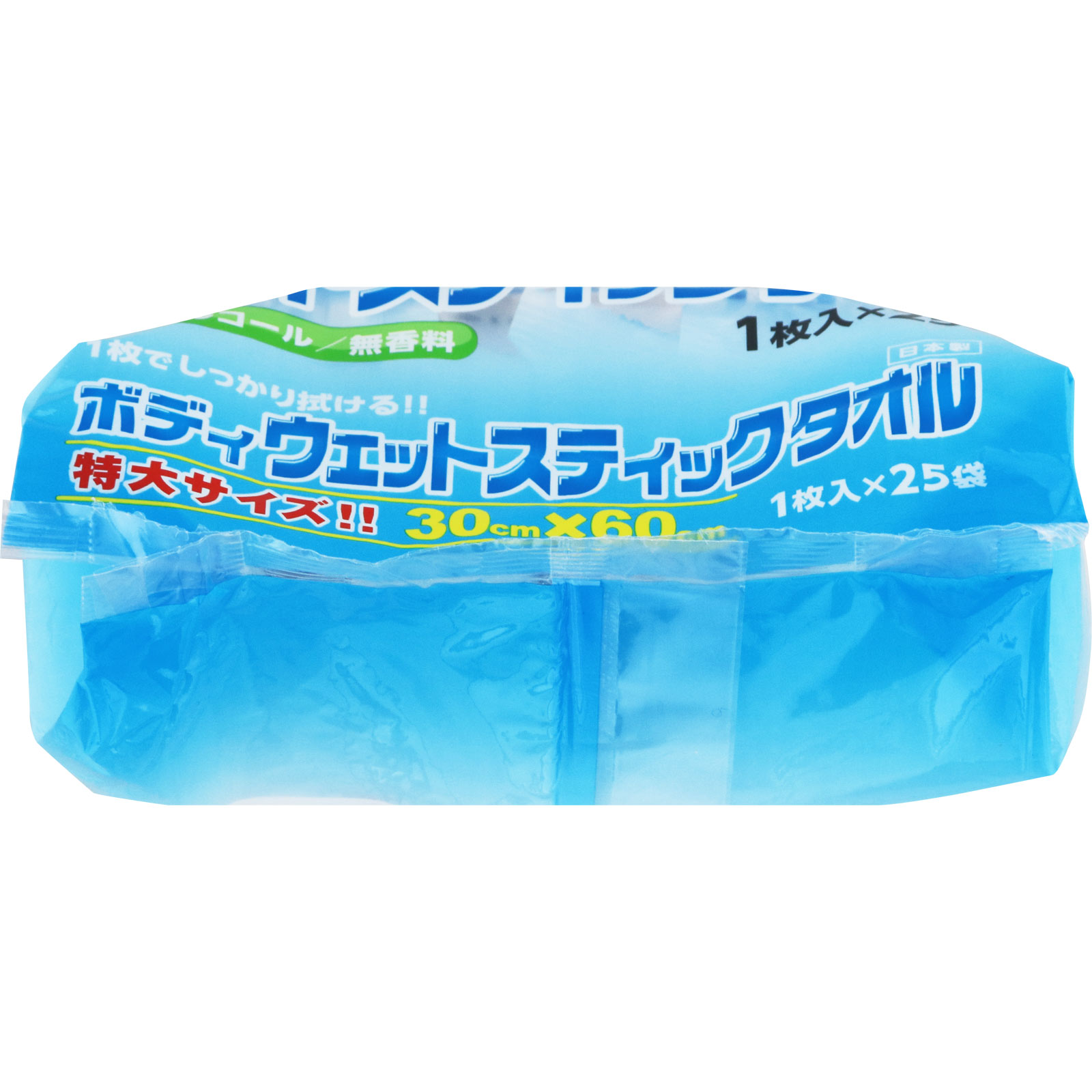 ボディウエットスティックタオル 25袋 大一紙工
