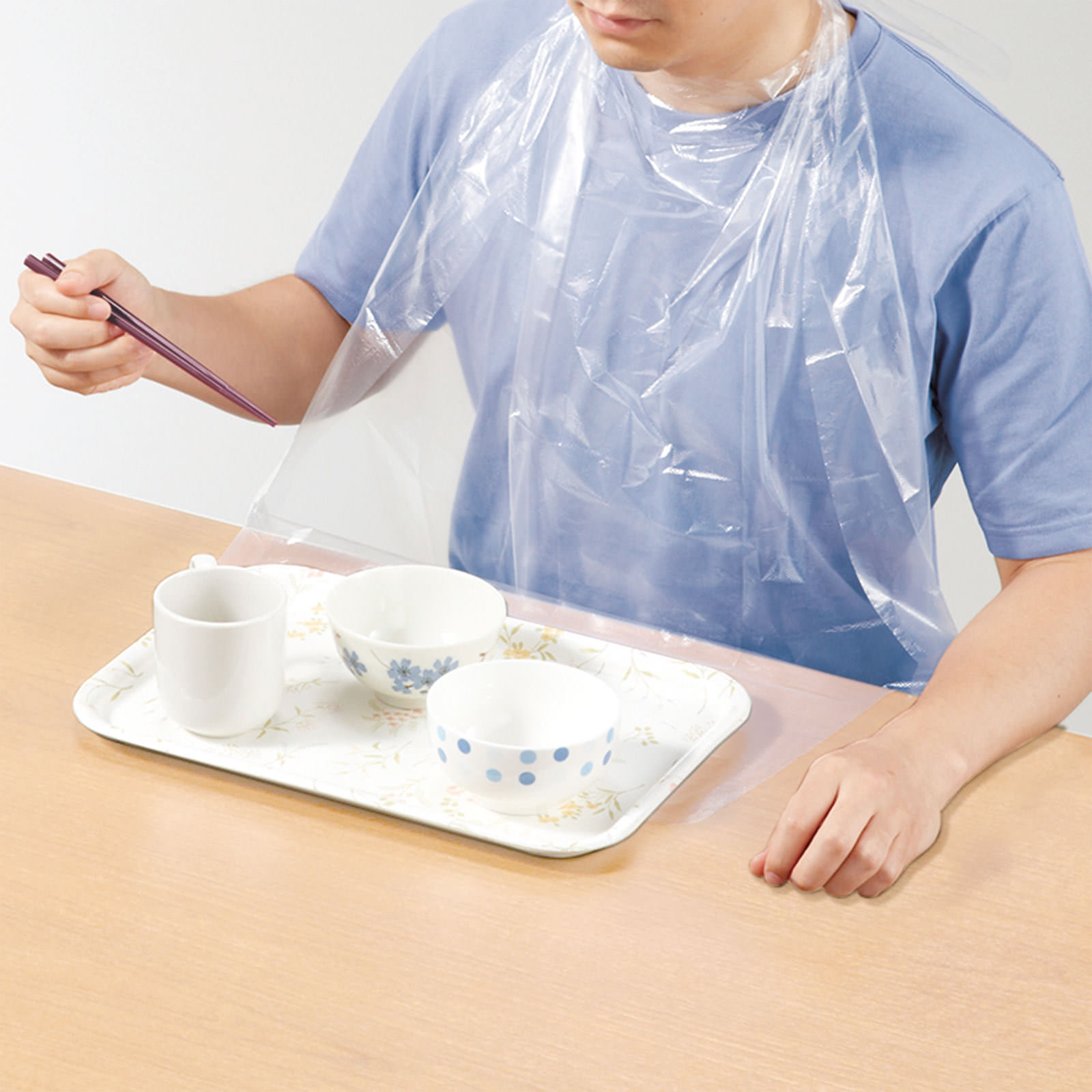 プラスハート 使い捨て食事用エプロンポケット付 | マツキヨ