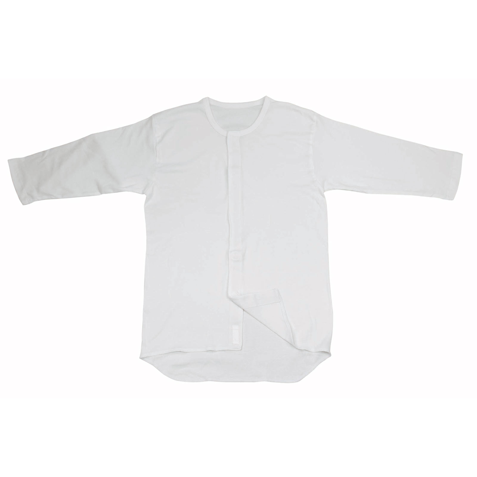 プラスハート ワンタッチ肌着 前開 紳士 ７分袖Ｍ 大崎衛生材料