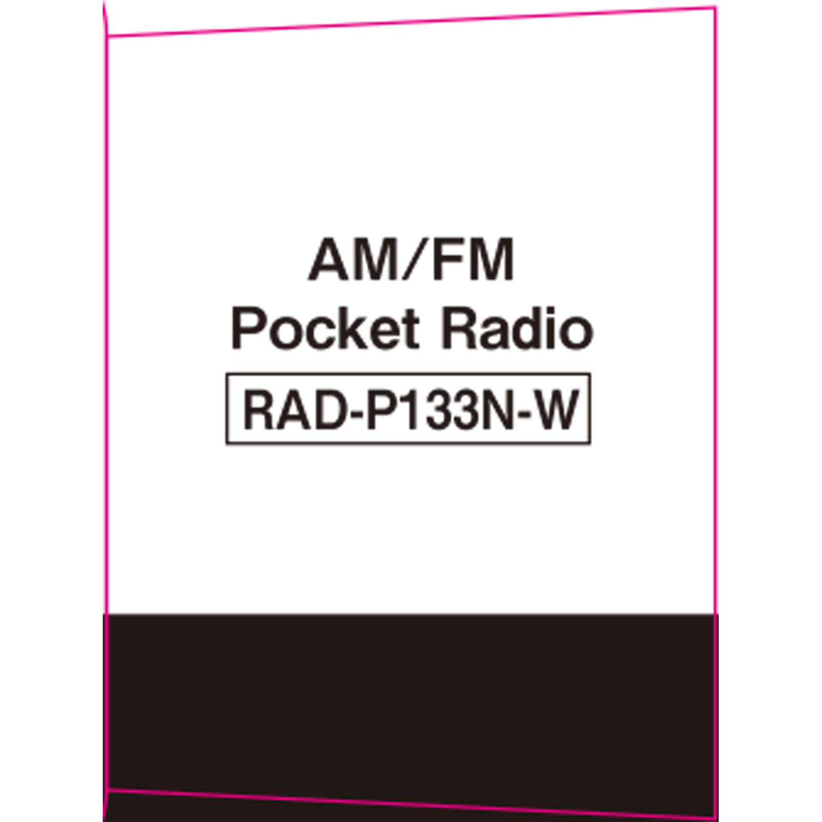 ＯＨＭ　ポケットラジオ・ホワイト ＲＡＤ－Ｐ１３３－Ｗ オーム電機