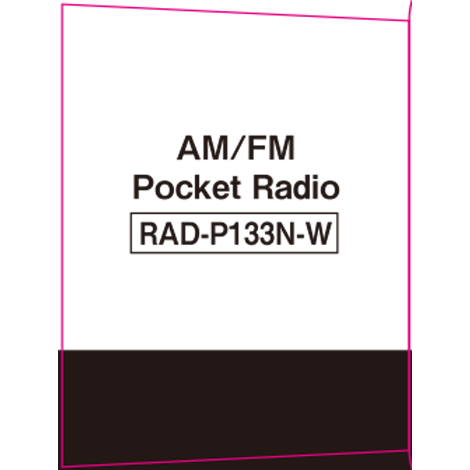 ＯＨＭ　ポケットラジオ・ホワイト ＲＡＤ－Ｐ１３３－Ｗ オーム電機