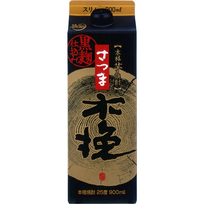 さつま木挽黒麹芋スリムパック２５゜ ９００ｍｌ 雲海酒造