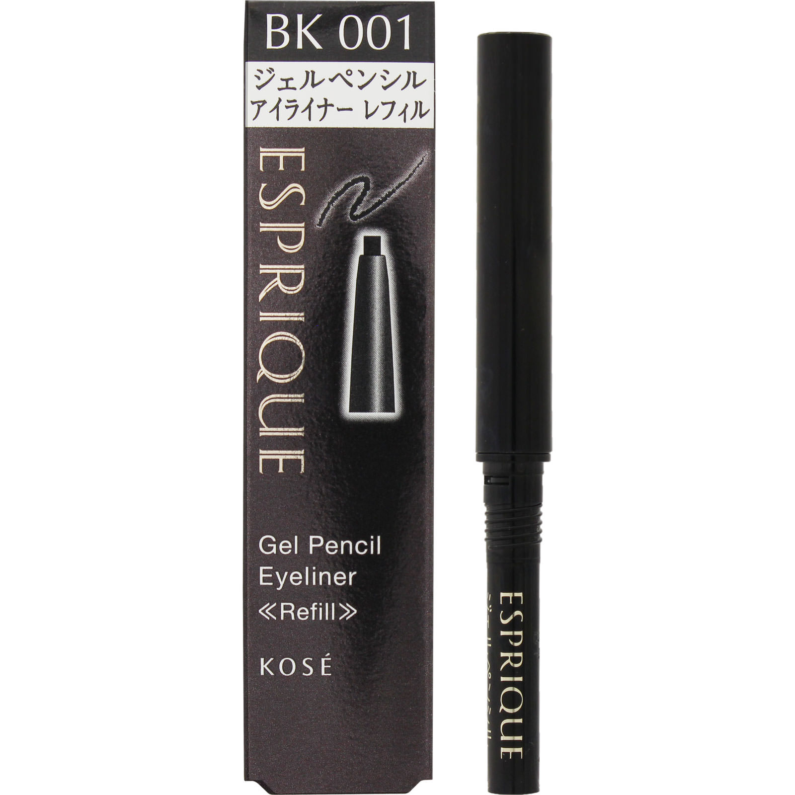 エスプリーク ジェルペンシル アイライナー (レフィル) BK001 ブラック 0.1g コーセー