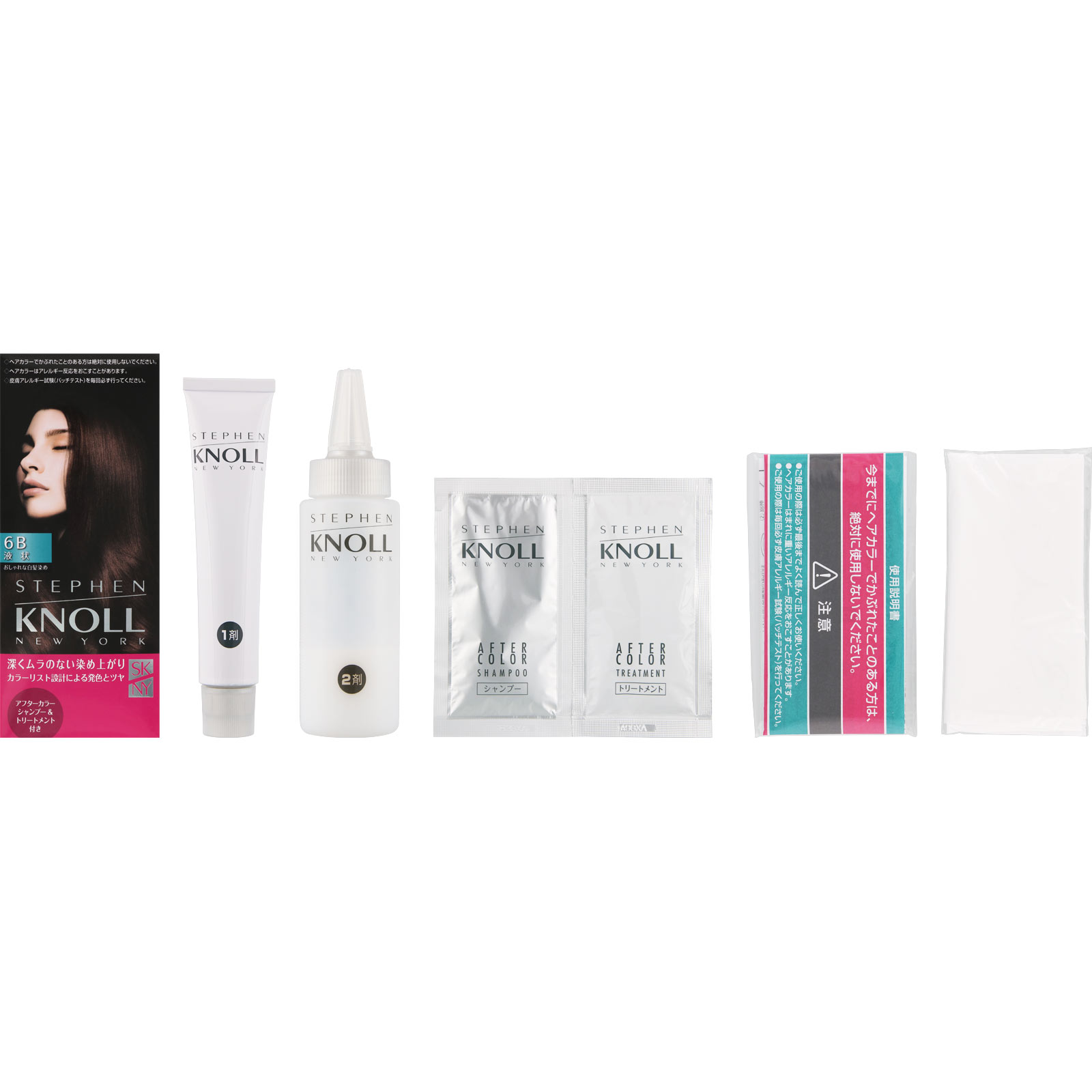 スティーブンノル カラークチュール 液状ヘアカラー 6B ミディアムブラウン ＿ コーセー (医薬部外品)