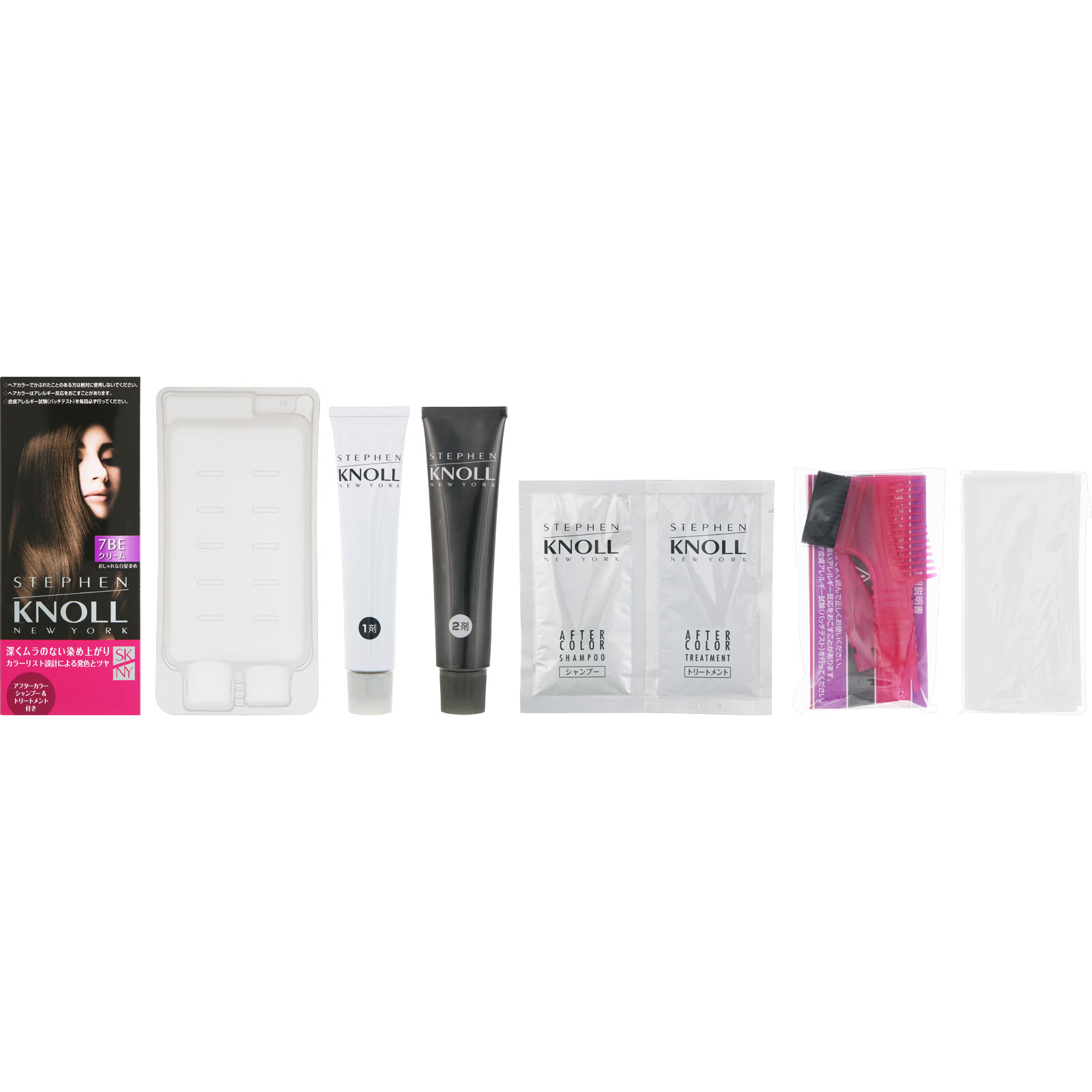 スティーブンノル カラークチュール クリームヘアカラー 7BE ライトベージュブラウン ＿ コーセー (医薬部外品)