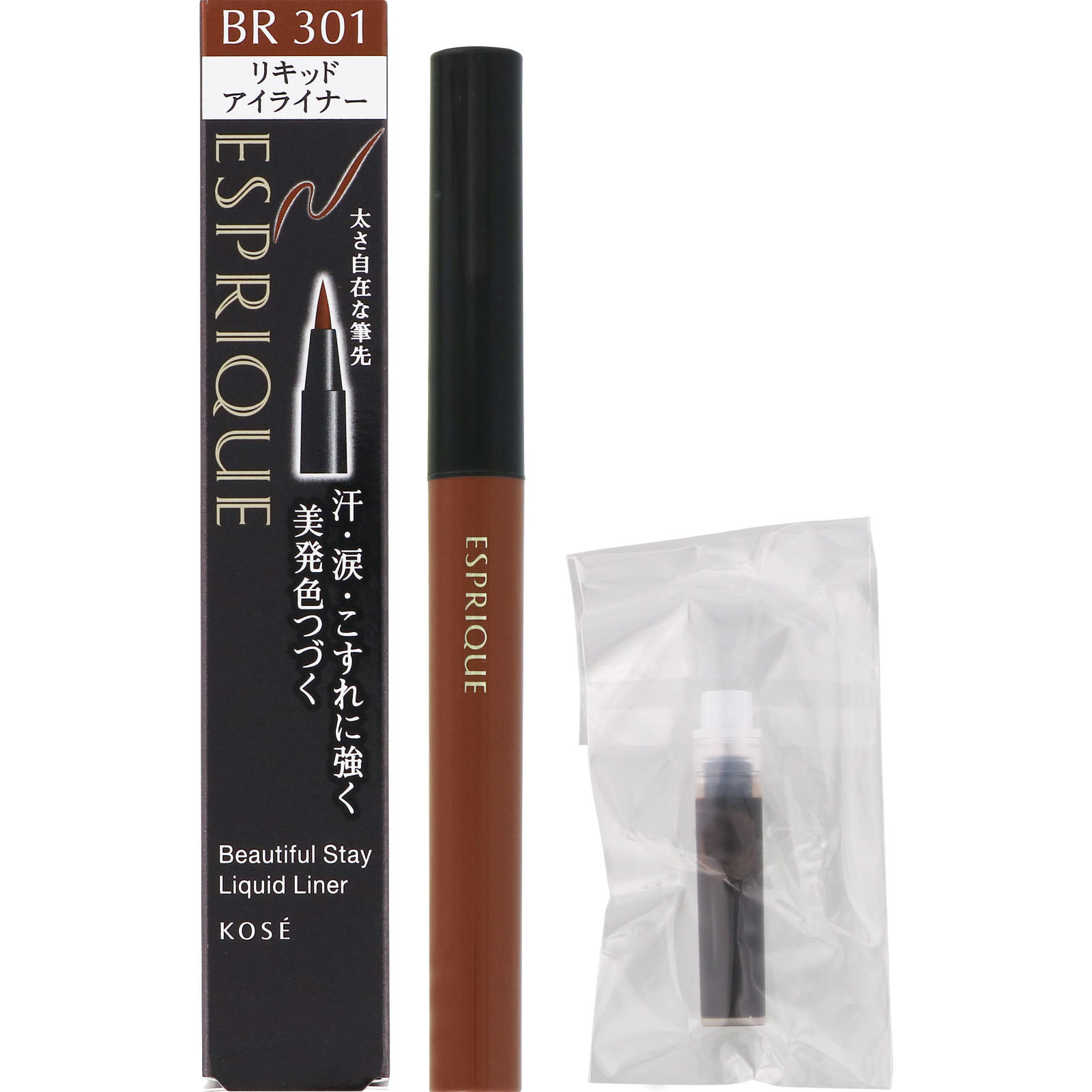 エスプリーク ビューティフルステイ リキッドライナー ＢＲ３０１ ライトブラウン ０．４５ｍｌ コーセー