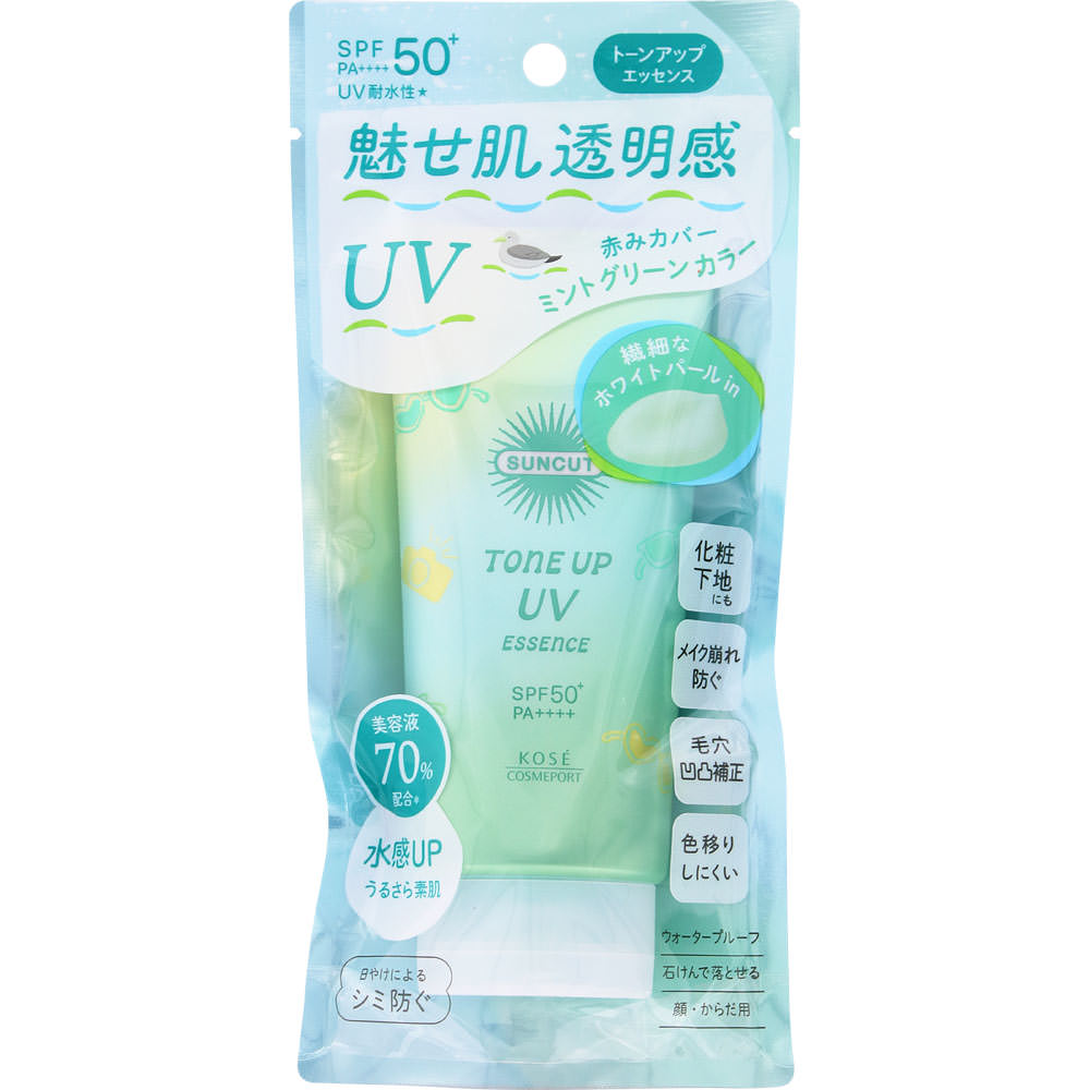 サンカットＲ　トーンアップＵＶ　エッセンス　ミントグリーン ８０ｇ ＫＯＳＥコスメポート