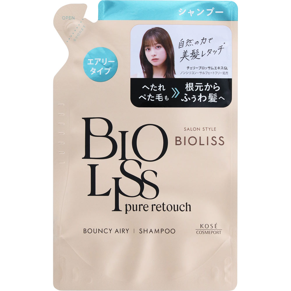 ＳＳ ビオリス ピュアレタッチ ぺたふぅわ シャンプー つめかえ ３４０ｍＬ ＫＯＳＥコスメポート