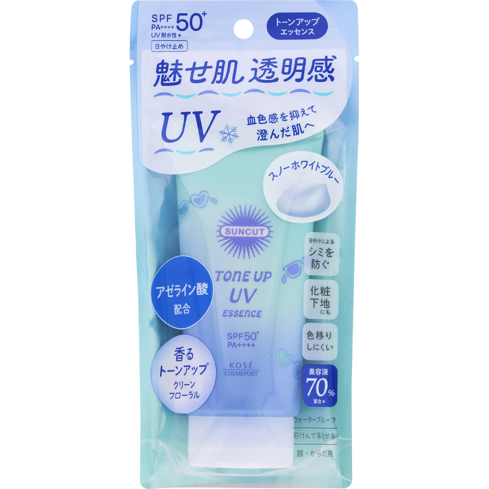 サンカット　ＵＶエッセンス　スノーホワイトブルー ８０ｇ ＫＯＳＥコスメポート