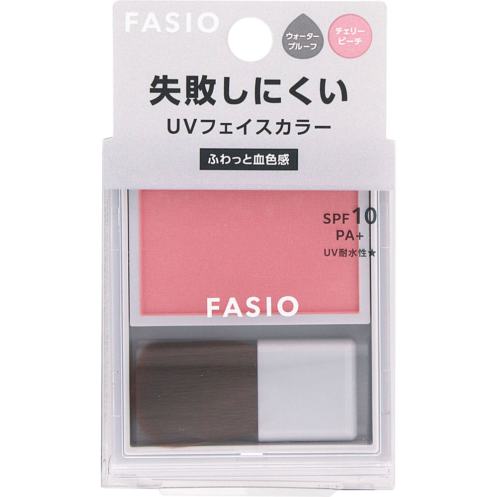 ファシオ　失敗しにくい　フェイスカラー　ＵＶ　（血色感タイプ）　０２　チェリーピーチ ２．５ｇ コーセー
