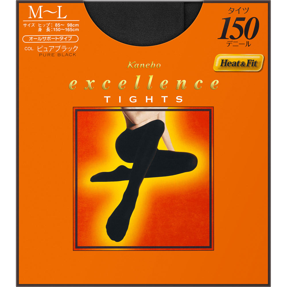 エクセレンス タイツ（１５０デニール）Ｍ－Ｌ ピュアブラック カネボウ化粧品