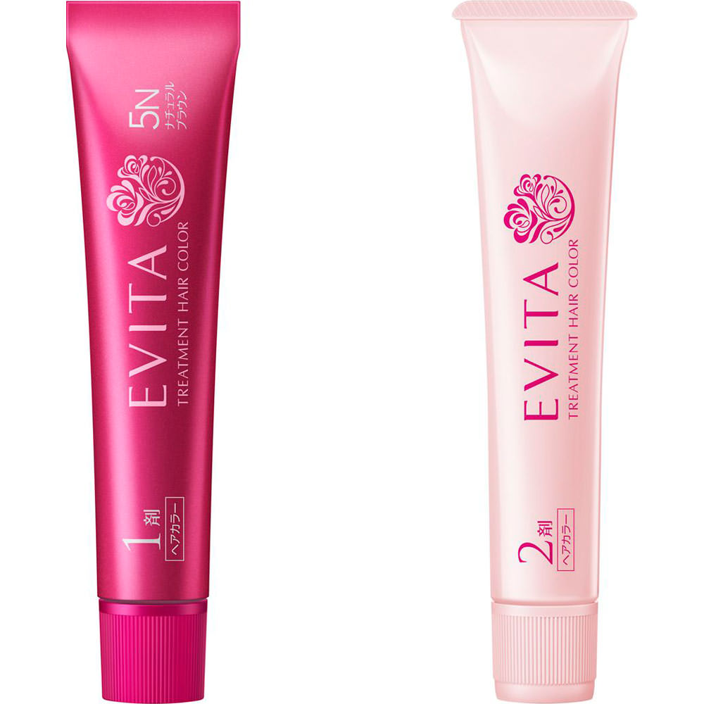 エビータ　トリートメントヘアカラー　５Ｎ ４５ｇ＋４５ｇ カネボウ化粧品 (医薬部外品)